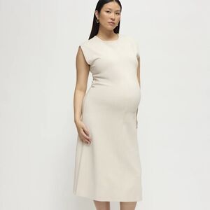 NWT Ingrid And Isabel Cream Midi Maternity Dress
